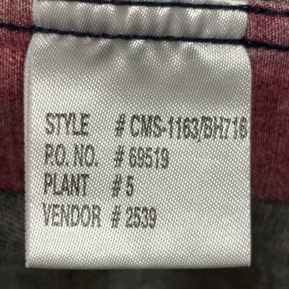 Vintage 90s Ivy Crew Mens L Shirt Striped 100% Cotton Button Down Preppy Red - Picture 11 of 11